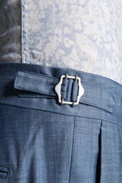 Avion denim effect trousers