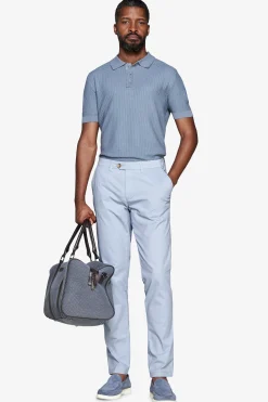 Avion dice-stitch knit polo shirt