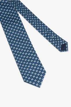 Avion floral jacquard tie