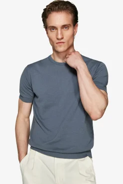 Avion knit cotton basic t-shirt