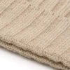 Beige English rib beanie