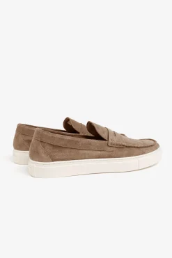 Beige Penny loafers