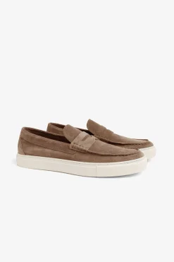 Beige Penny loafers
