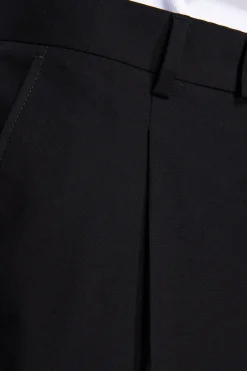 Black classic trousers with pleats