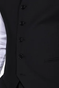 Black classic waistcoat