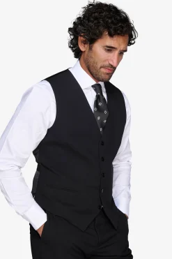 Black classic waistcoat