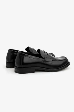 Black college loafers