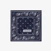 Blue cashmere pattern pocket square