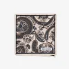 Blue cashmere pattern pocket square