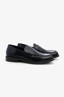Blue college loafers