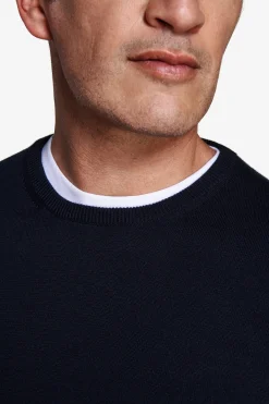 Blue crewneck sweater