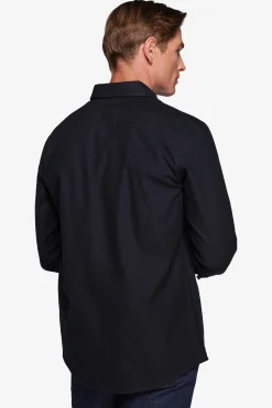Blue flannel effect overshirt