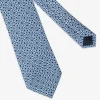 Blue geometric pattern tie