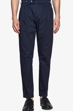 Blue Herringbone trousers