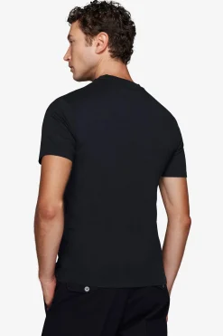 Blue light cotton t-shirt