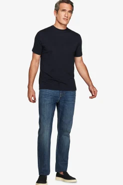 Blue textured t-shirt