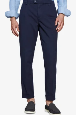 Blue woven trousers