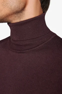 Burgundy basic turtleneck