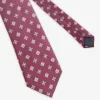 Burgundy micro pattern jacquard tie