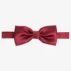 Burgundy satin bow tie