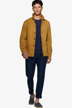 Camel stretch worker jacket