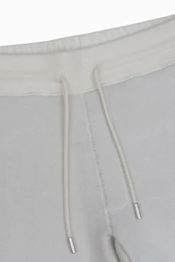 Cream knit drawstring pants