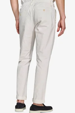 Cream parachute canvas trousers