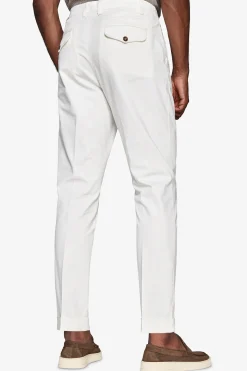 Cream woven trousers