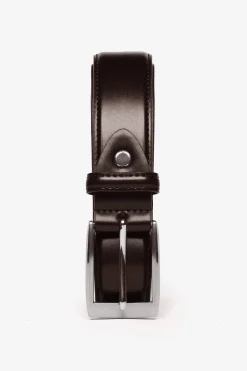 Dark brown classic belt