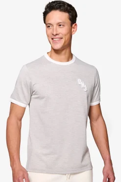 DNJ melange gray piquet t-shirt