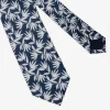 Floral jacquard tie