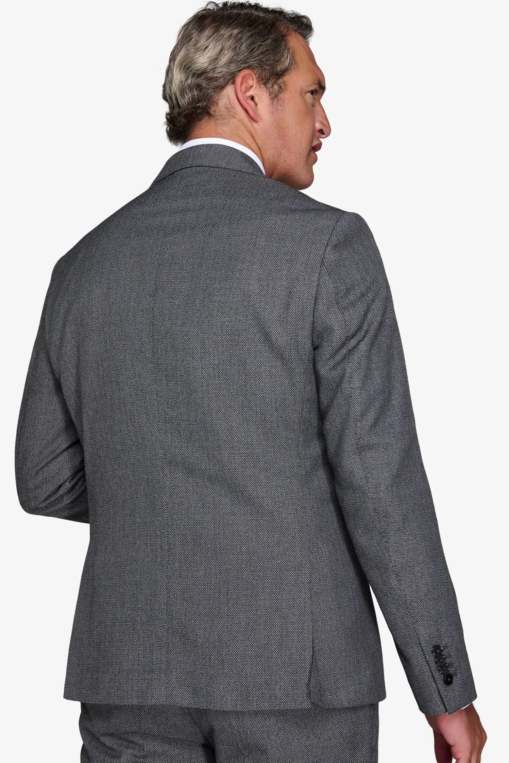Gray birdseye blazer