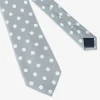 Gray geometric pattern tie