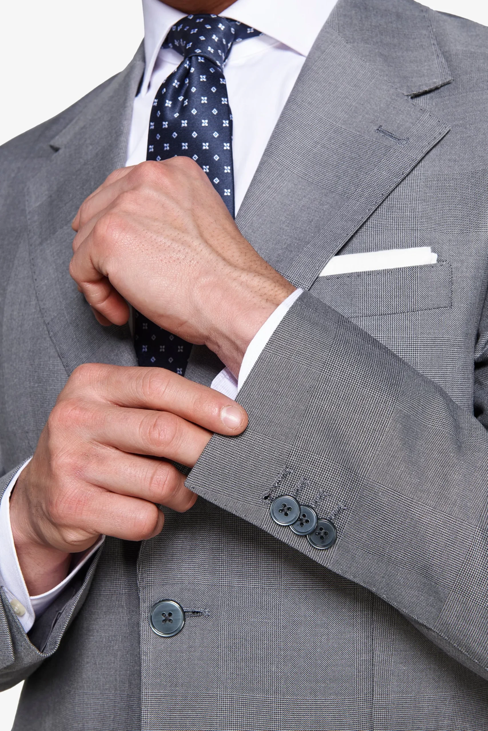Gray Prince of Wales blazer