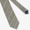 Green diagonal stripe tie