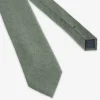 Green flannel effect tie