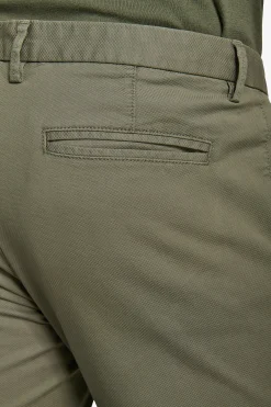 Green textured trousers