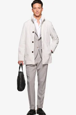 Ice trench coat with bib