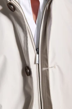 Ice trench coat with bib
