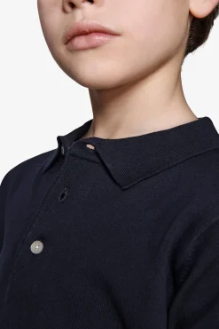 KIDS Blue knit polo