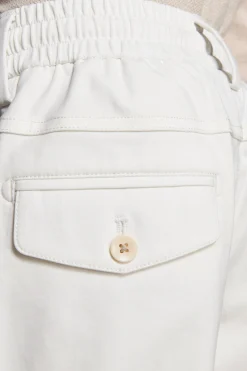 KIDS Cream jersey trousers