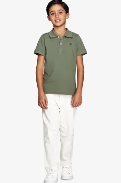 KIDS Green embroidered polo