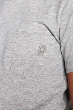 KIDS Light gray basic t-shirt with pocket