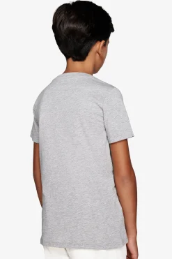 KIDS Light gray basic t-shirt with pocket