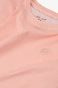KIDS Pink basic t-shirt with embroidery