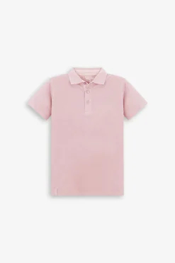 KIDS Pink piqué polo shirt