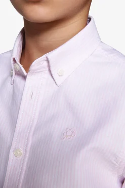 KIDS Pink striped Oxford shirt