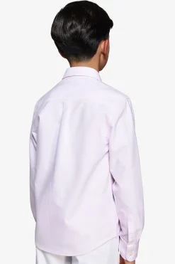 KIDS Pink striped Oxford shirt