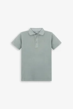 KIDS Sage piqué polo shirt