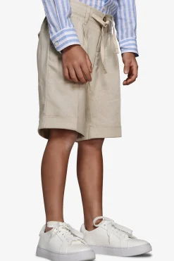 KIDS Sand linen blend Bermuda shorts